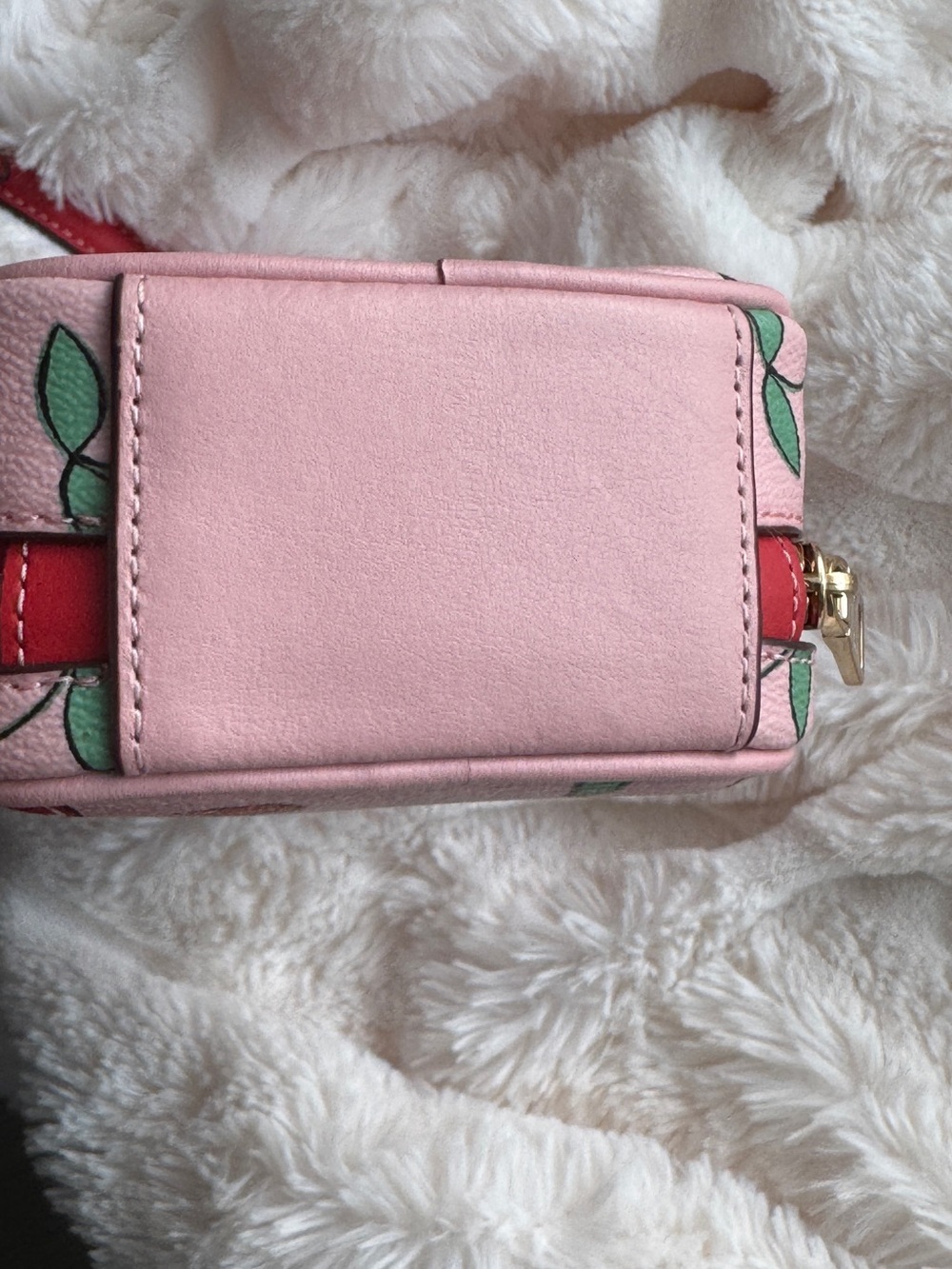 Coach CF371 Eva Phone Top Handle/ Crossbody w/ Cherry Print Pink Multi 🍒 - Picture 9 of 11